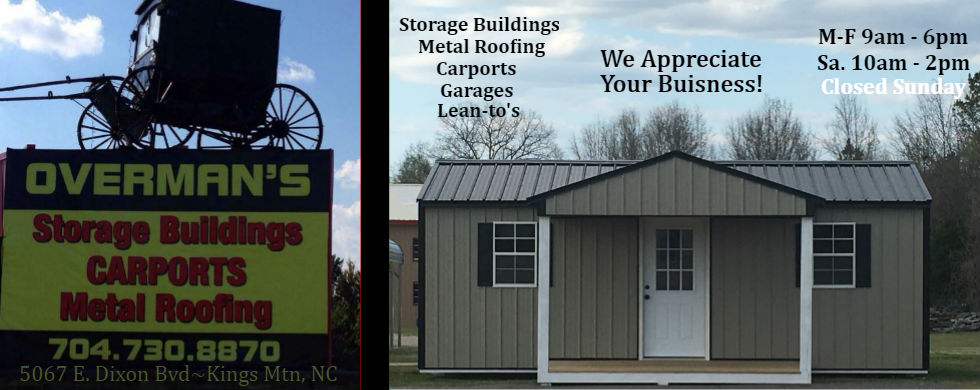 Overman S 5067 E Dixon Blvd Kings Mtn Nc 28086 704 730 8870